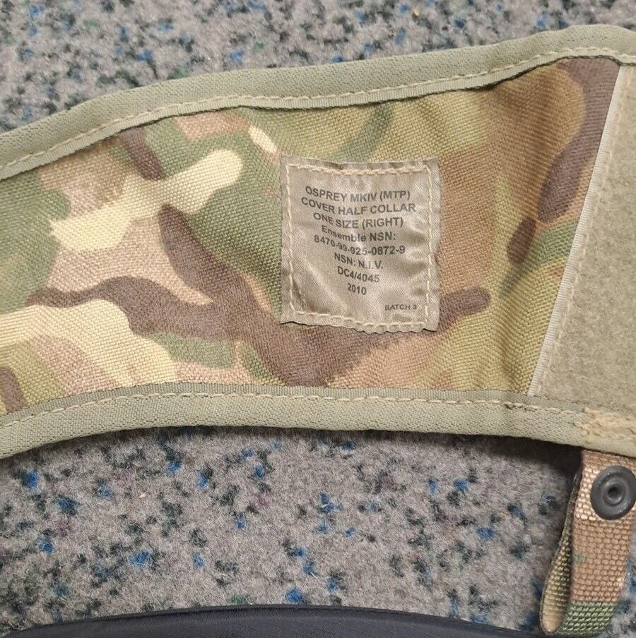 Genuine British Army Military SAS Half Collar MTP with Ballistic Filler Osprey