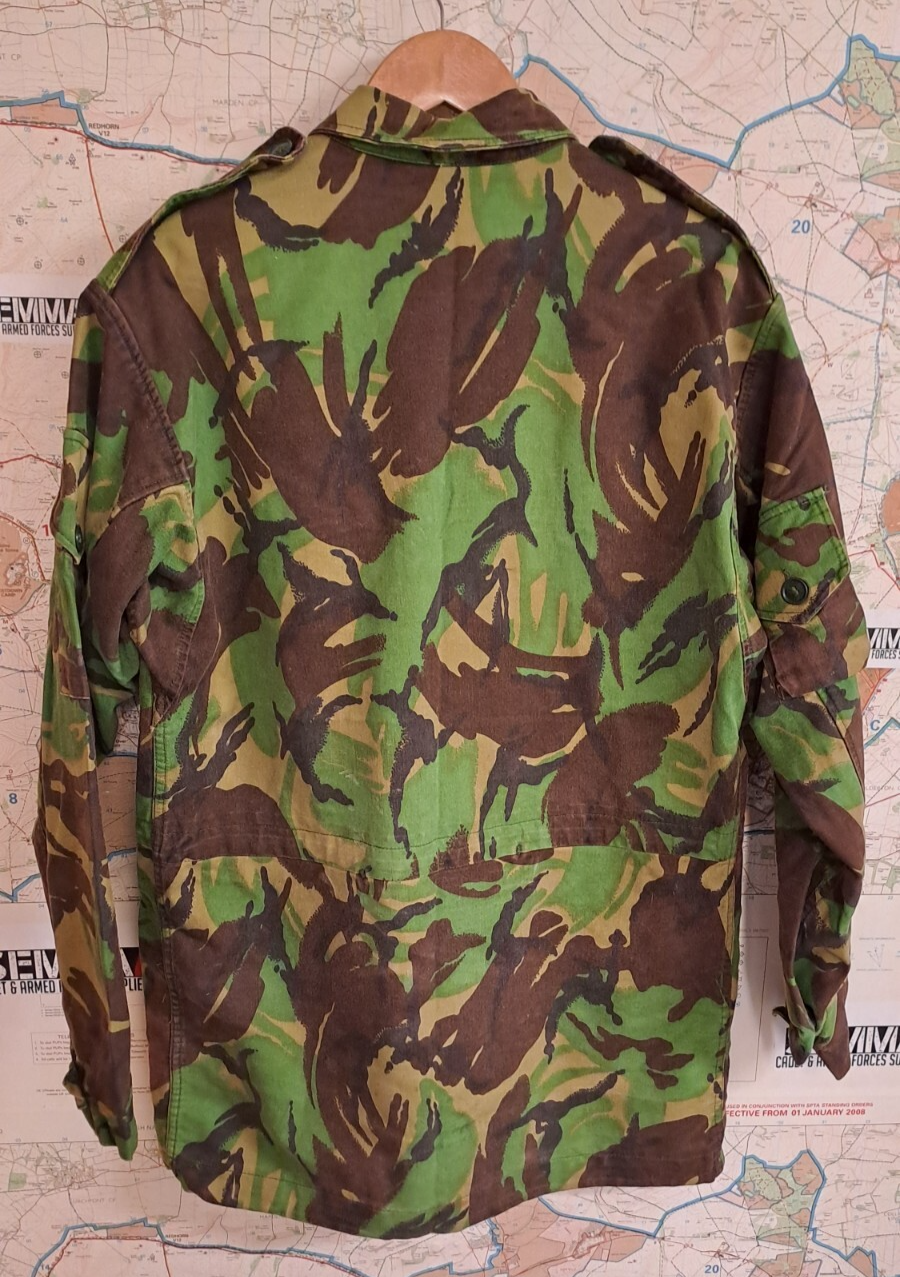 VINTAGE COLD WAR ERA BRITISH ARMY MILITARY DPM CAMO COMBAT SMOCK JACKET  180/104