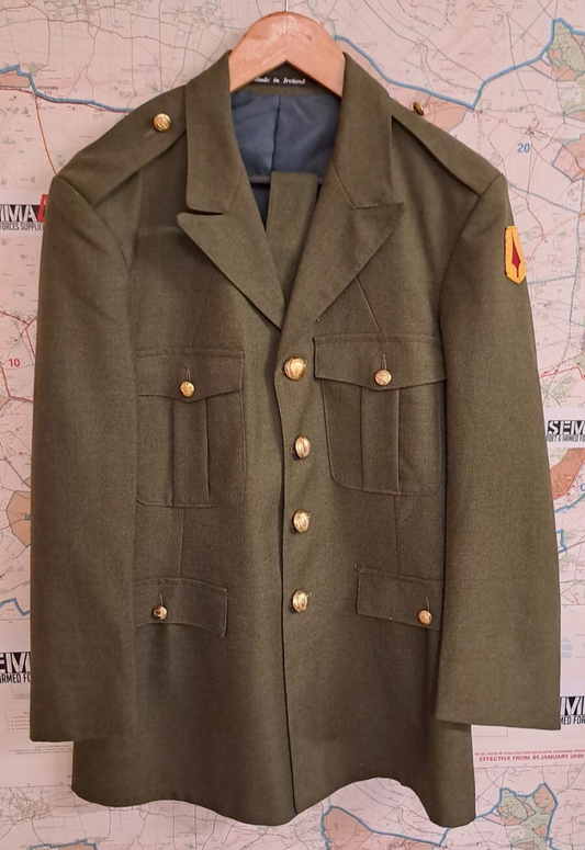 Rare Vintage Irish Defence Force Army Military Jacket Parade Dress Tunic