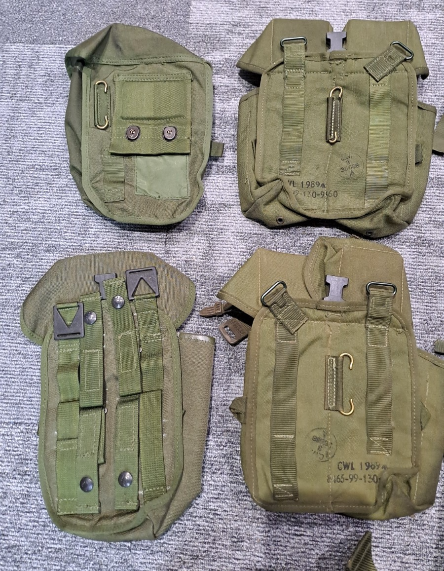 Genuine British Army Military Issue Surtplus Olive Green PLCE Webbing Set OG