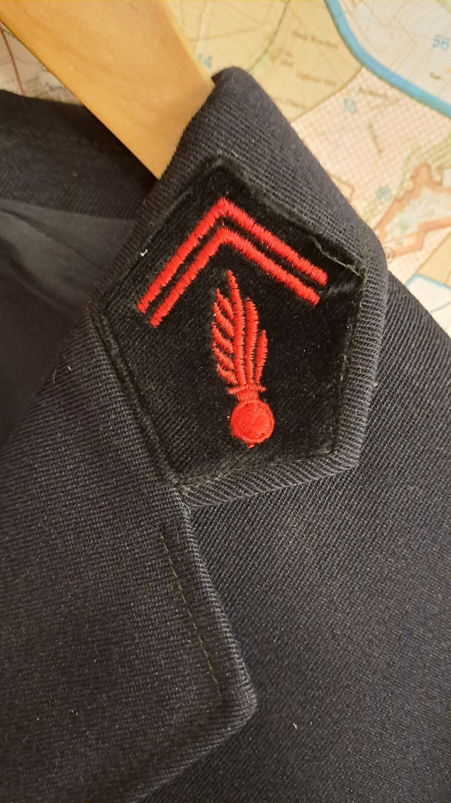 Rare Vintage French Firefighters Sapeurs Pompiers Jacket Parade Dress Tunic