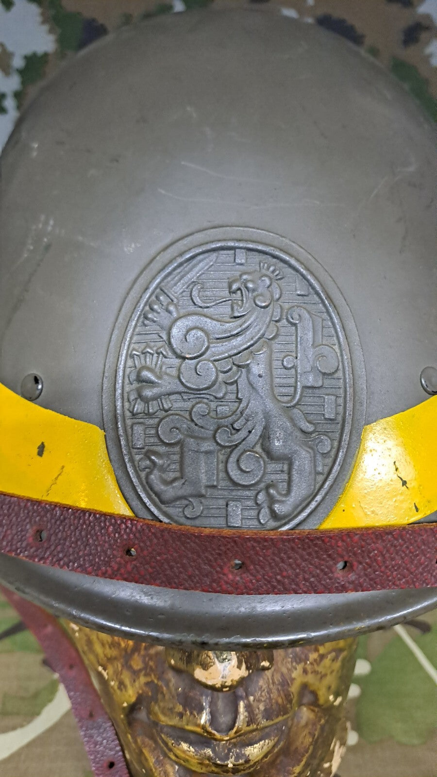 Rare Original Dutch Netherlands Army Military Issue WW2 M34 Combat Helmet