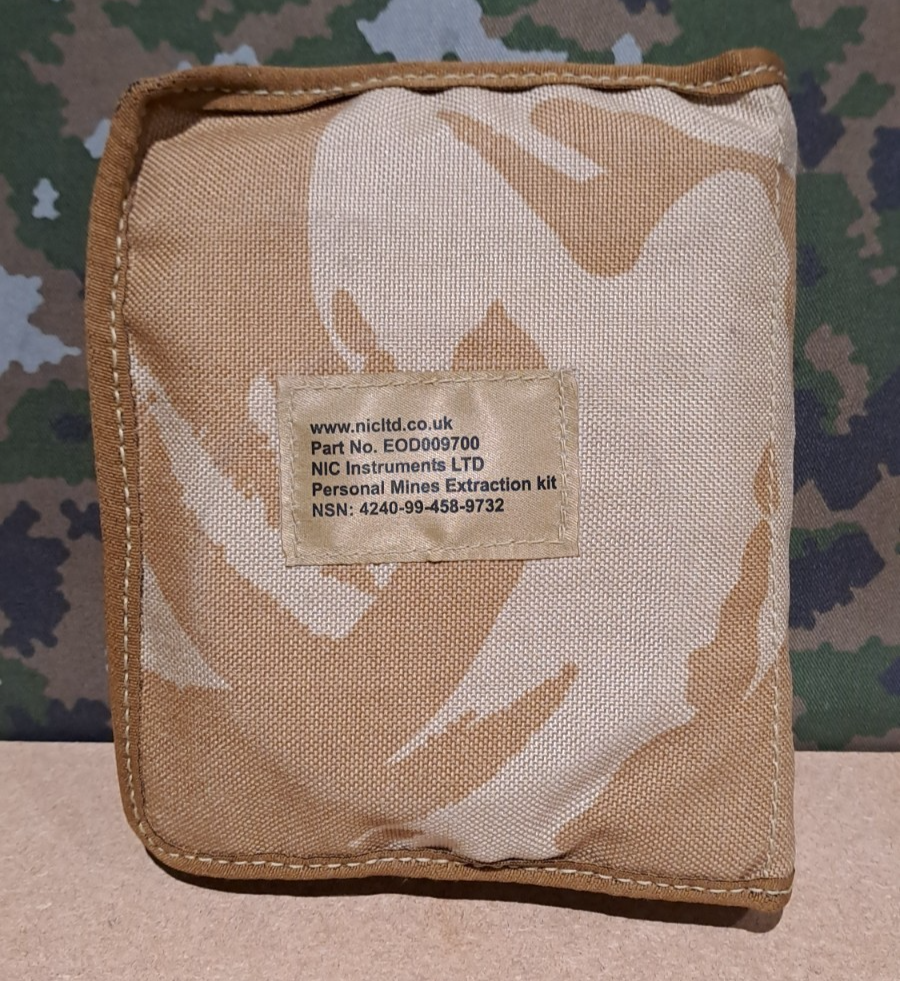 British Army NIC Personal Mines Extraction Kit Osprey Desert DPM Camo Pouch
