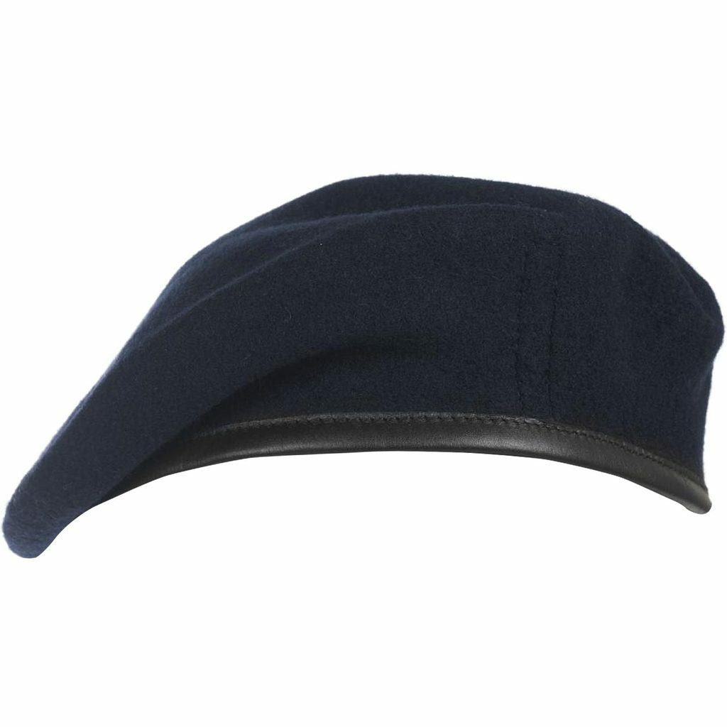 THE QUEEN'S REGIMENT NAVY BLUE BERET SET WITH OPTIONAL CAP BADGE 55-60