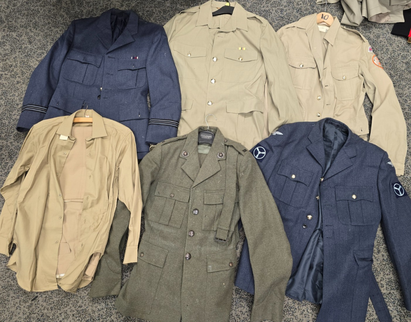 Huge Warehouse Clearout Joblot Vintage Military Uniform Trousers, Tunics, Shirts
