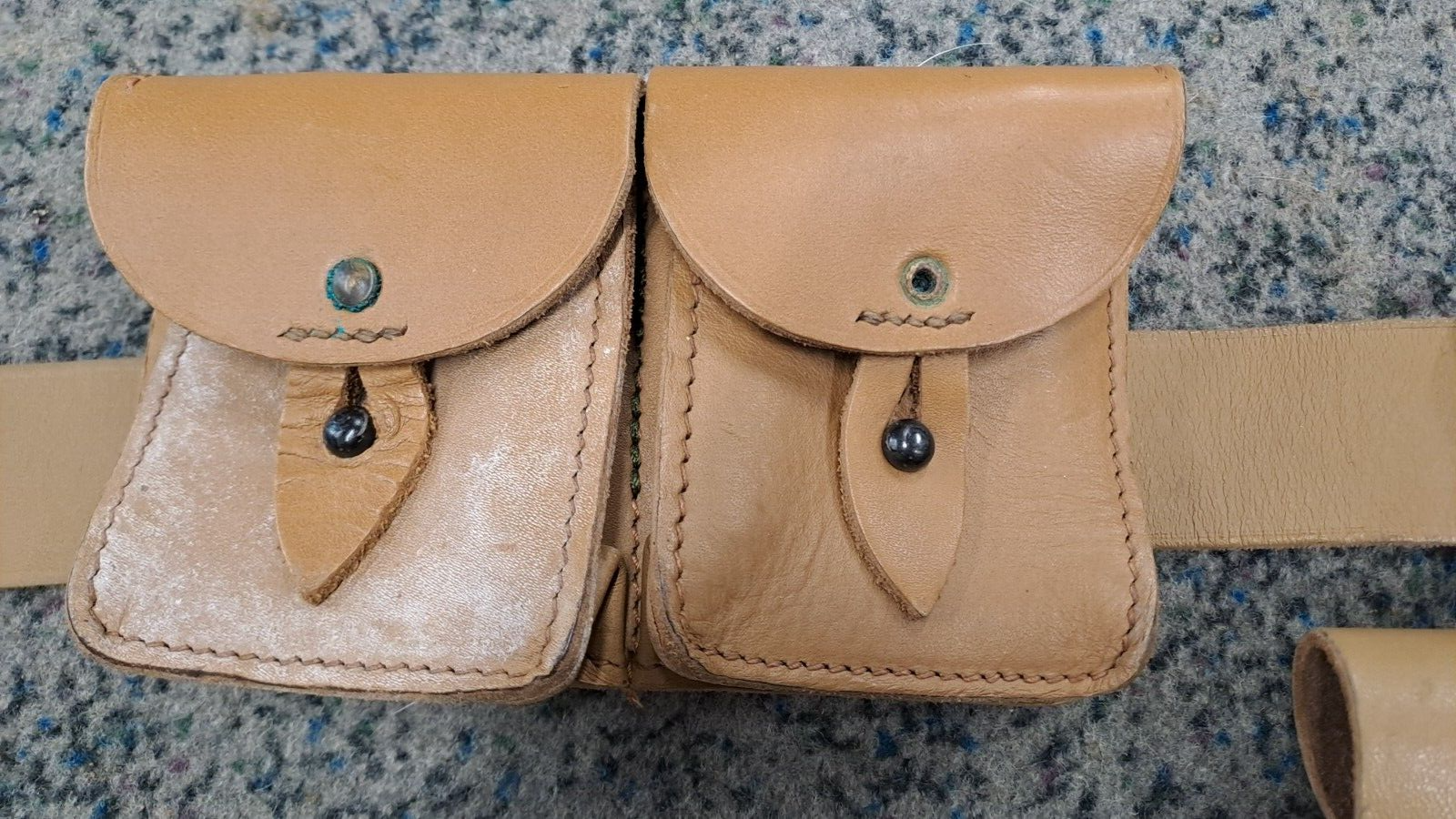 French MAC 50 Mle 48 GT 2 Holster Belt Rig with stamps - Indochina/Algeria war