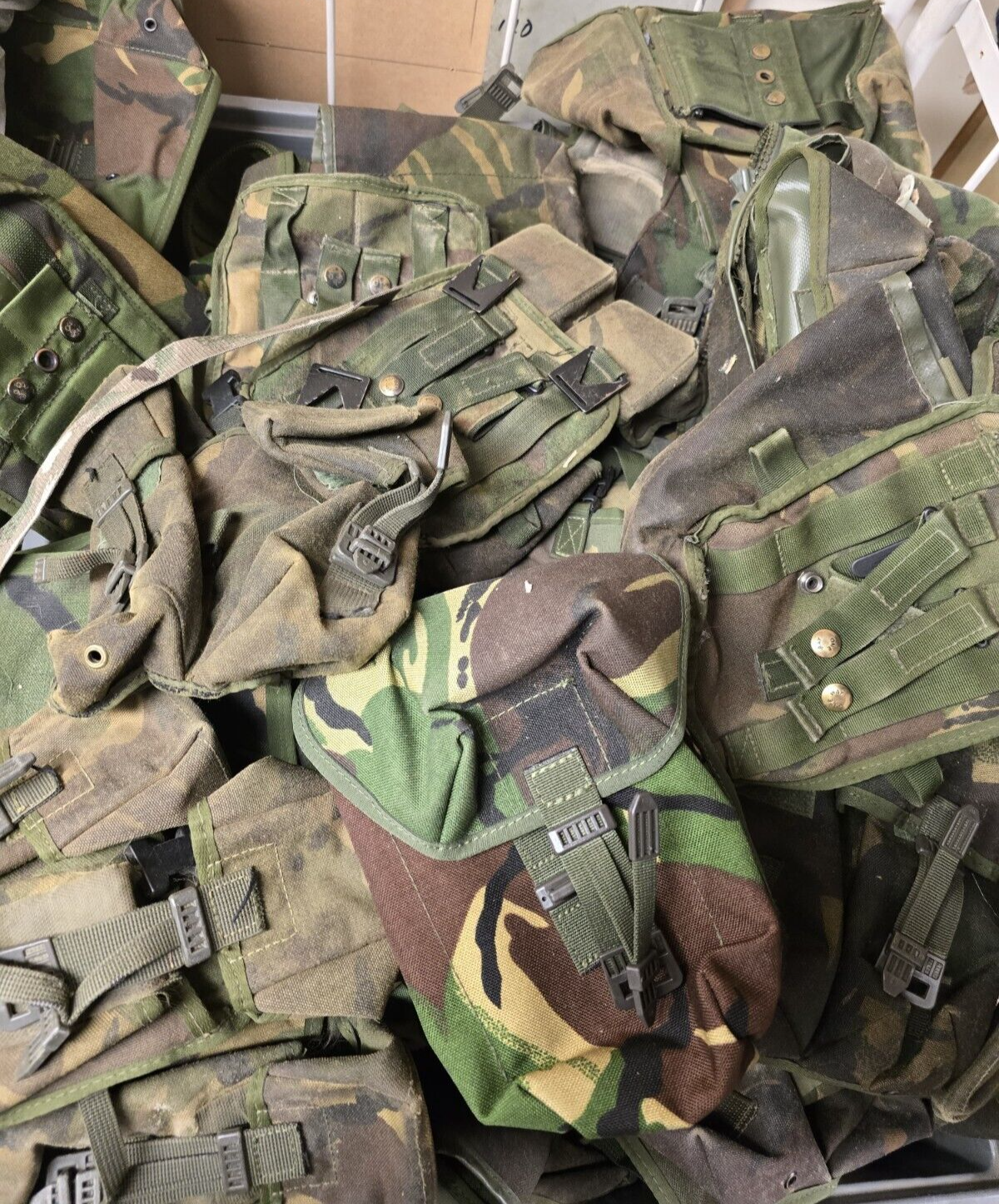 Genuine British Army Military Surplus Assorted DPM Webbing Pouches Airsoft x 50