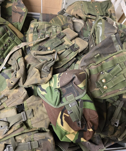 Genuine British Army Military Surplus Assorted DPM Webbing Pouches Airsoft x 50