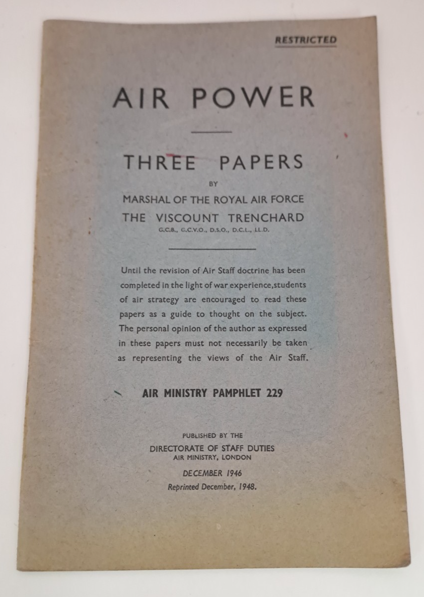 Rare Genuine Air Ministry Pamphlet 229 Air Power Three Papers WW2 - 1946
