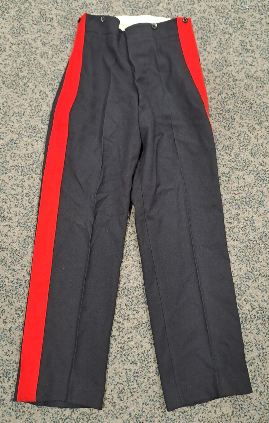 Vintage British Army Trousers No 1 Dress Footguards Blues Uniform - S - 11
