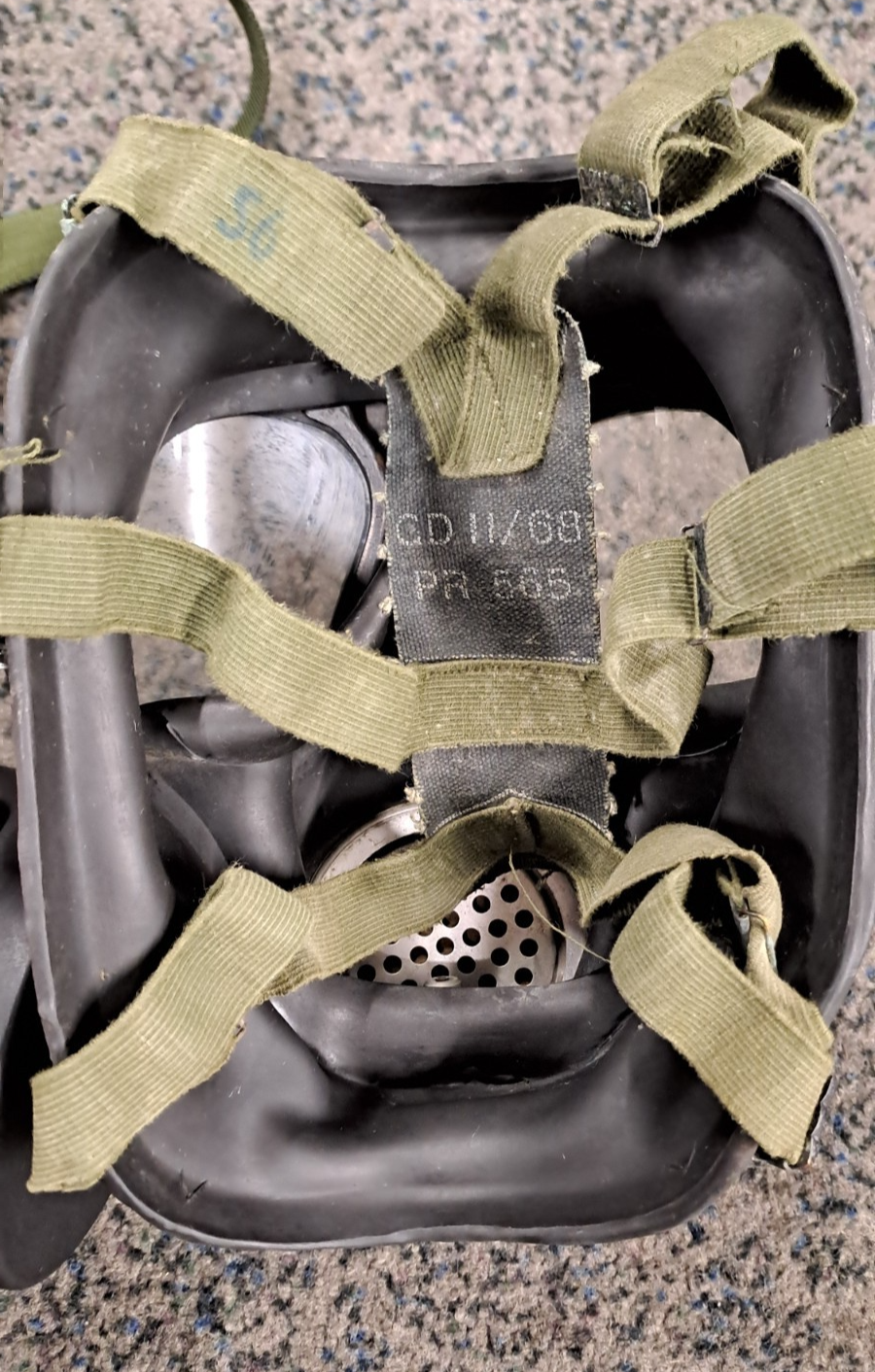 Rare Falkland's Era British Army Military S6 G Mask Resp & Haversack
