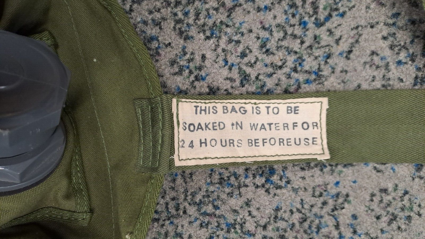Unused 1960s British Army Chagul Canvas Water Carrier Flask Canteen Jungle P44