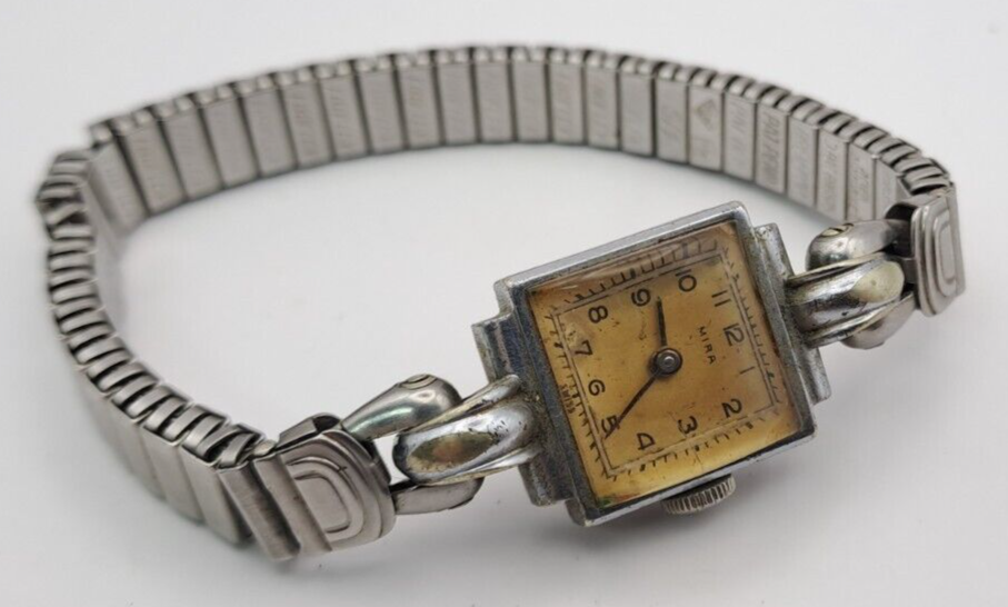 Antique Vintage Art Deco Mira Mechanical Ladies Wristwatch Timepiece Swiss