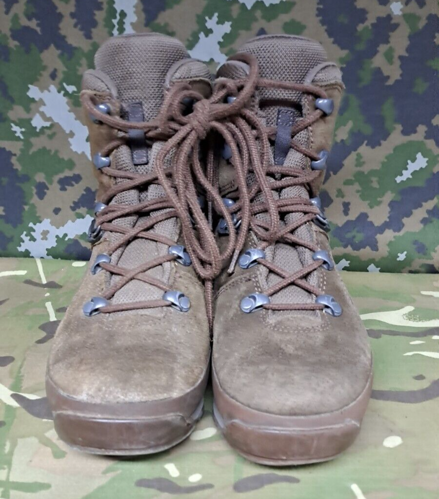 British Army Military Surplus HAIX High Liability Desert Combat Boots - 7