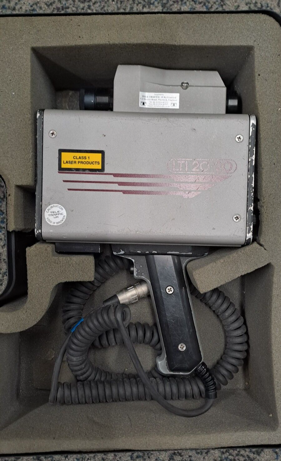 GENUINE POLICE SURPLUS RADAR LASER INC LIDAR LTI 20-20 MARKSMAN SPEEDGUN WORKING