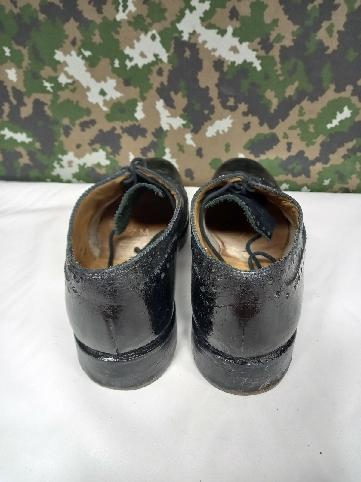 Genuine British Army Highland Issue Service Dress Shoes Brogues / Blakeys - 7 M