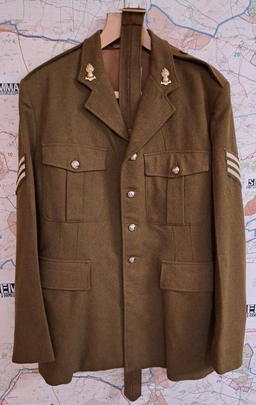 Genuine British Army Military Surplus No2 Dress Jacket Tunic Artillery Regiment