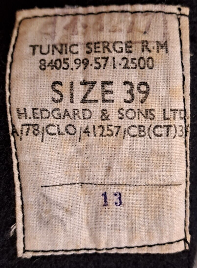 RM No1 Jacket Uniform Dress British Military Marines Dress Tunic Buttoned