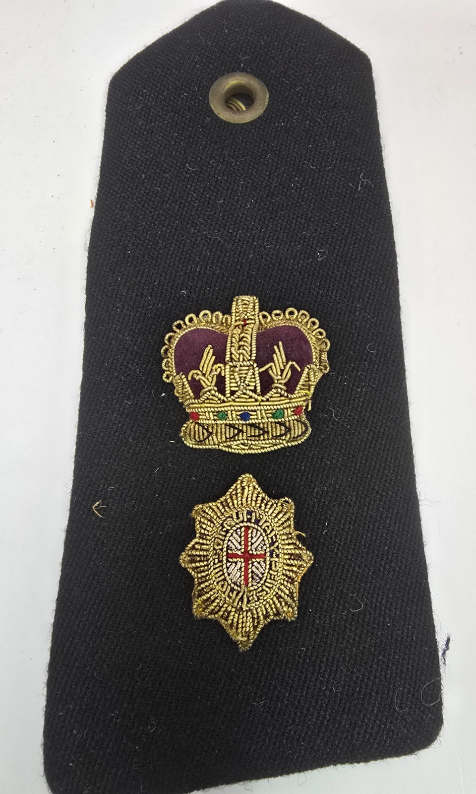Vintage Genuine British Army Military Coldstream Guards Epaulettes Embroidered