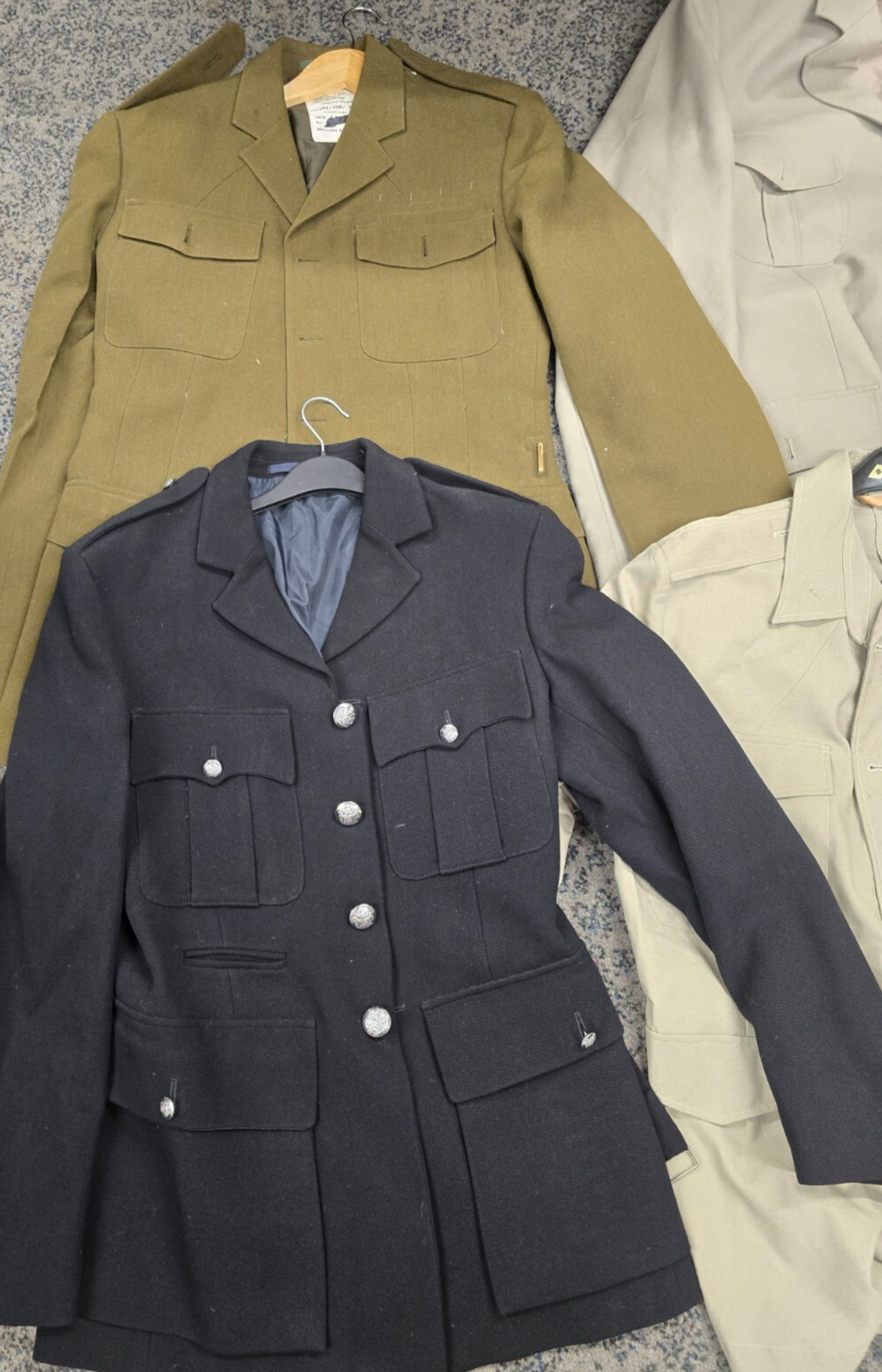 Huge Warehouse Clearout Joblot Vintage Military Uniform Trousers, Tunics, Shirts