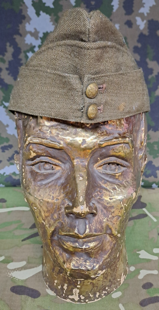 WW2 Dated 1939 British Army Military Forage Side Cap Rego Clothiers 6 - 7/8