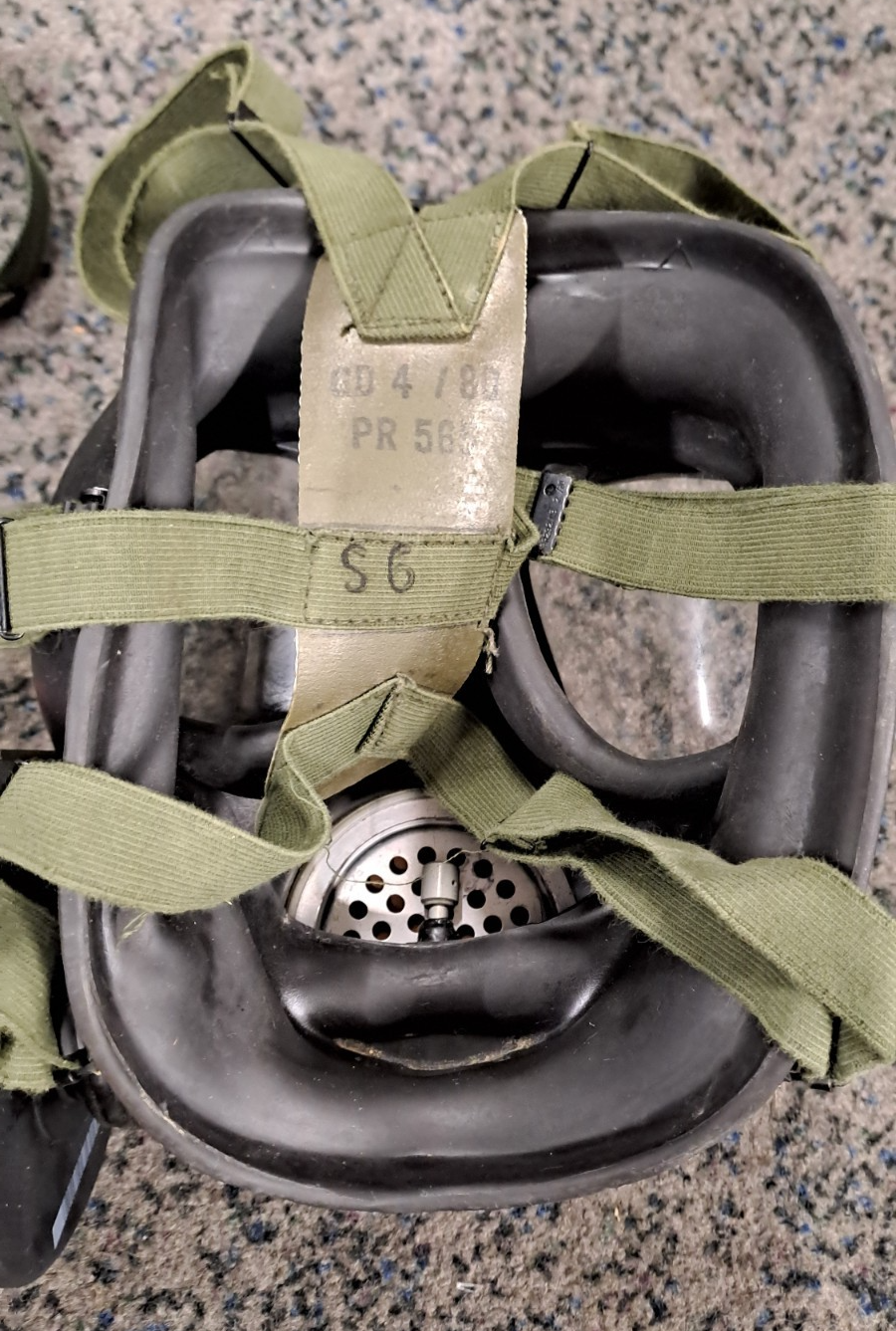 Rare Falkland's Era British Army SAS Military S6 G Mask Resp & Haversack