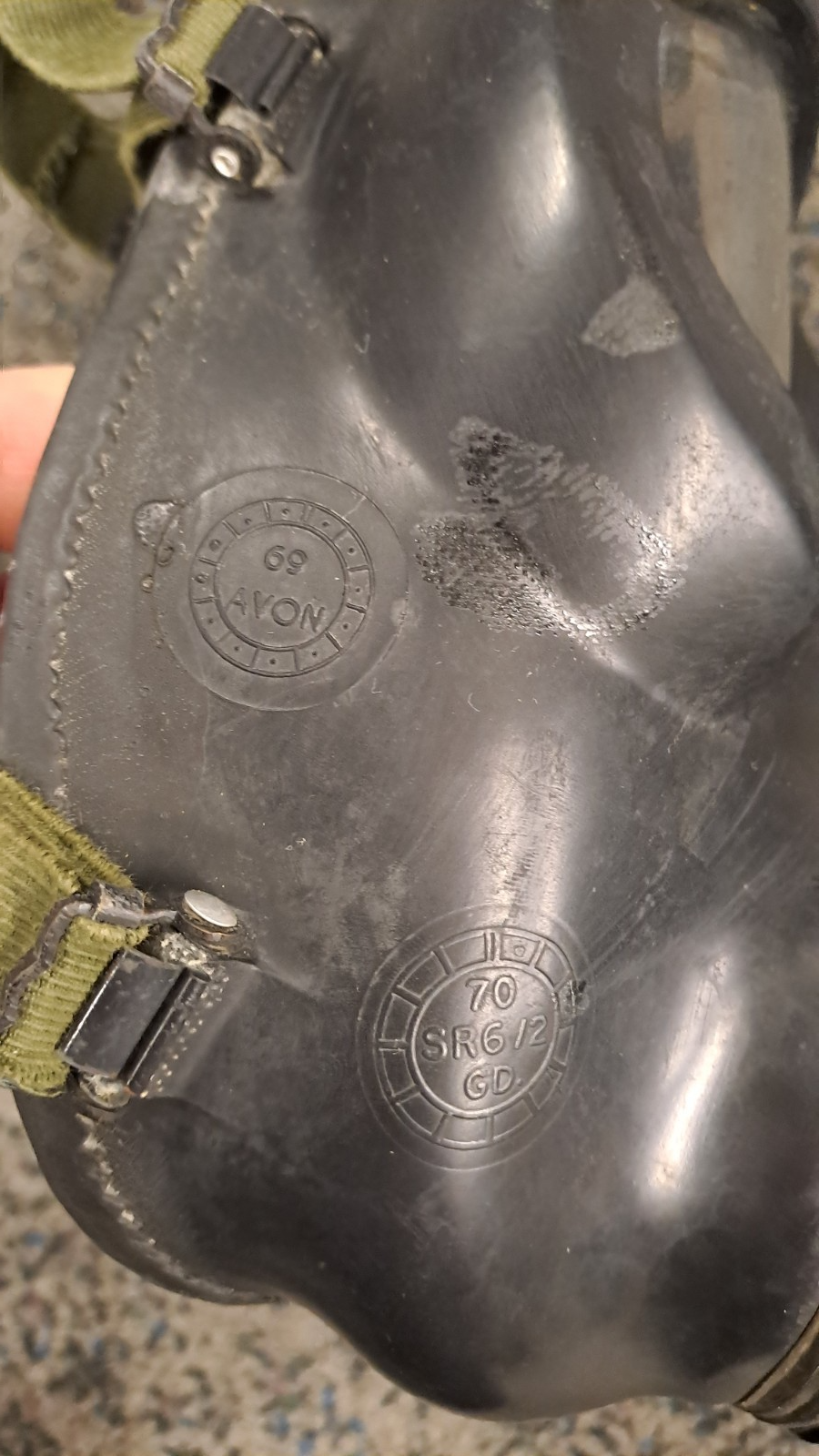 Rare Falkland's Era British Army Military S6 G Mask Resp & Haversack