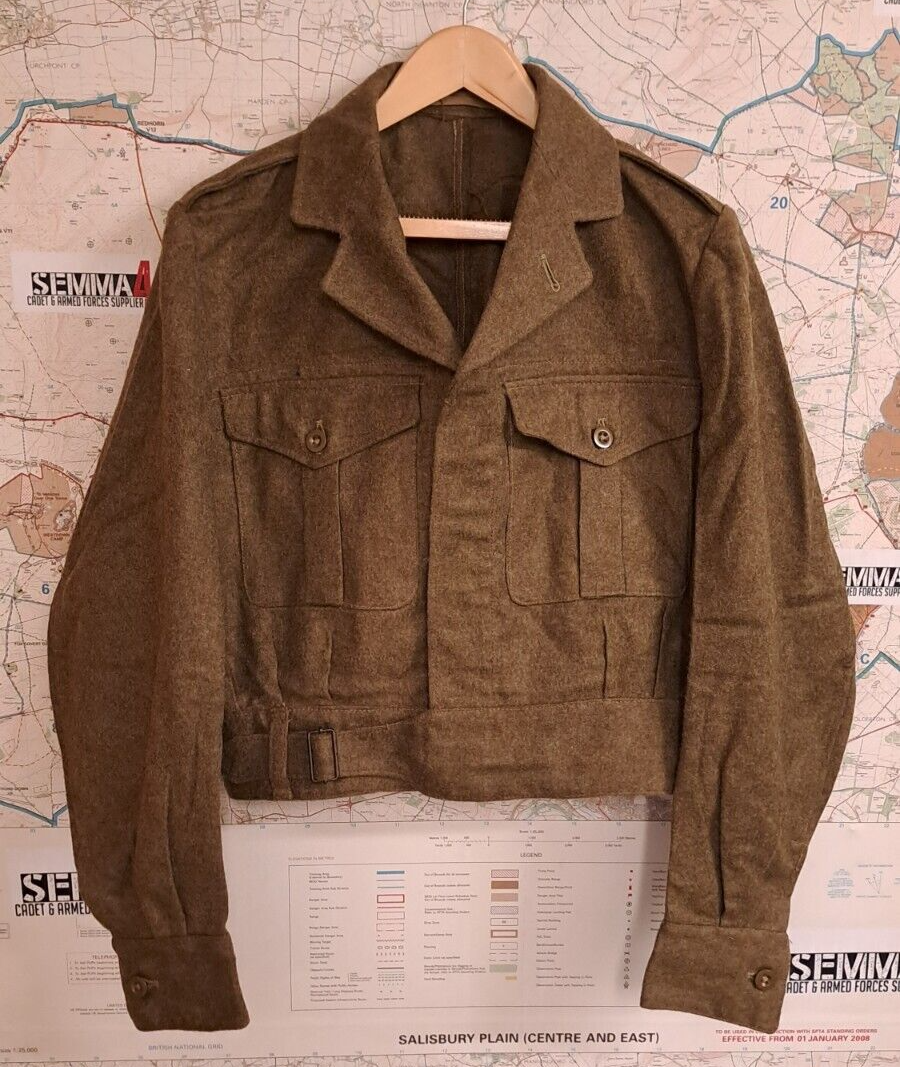 Rare Vintage Post War WW2 1949 Pattern British Army Military Battledress
