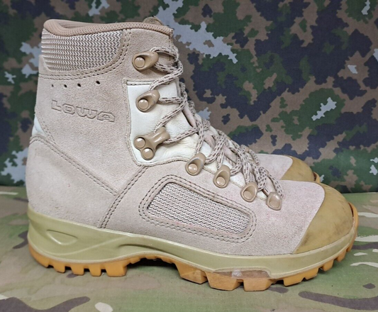 British Army Military SAS LOWA Elite MOD Desert Hiking Patrol Combat Boots - 5