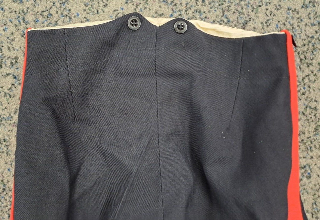 Vintage British Army Trousers No 1 Dress Footguards Blues Uniform - S - 11