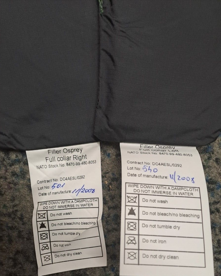 Genuine British Army Military SAS Full Collar MTP with Ballistic Filler Osprey