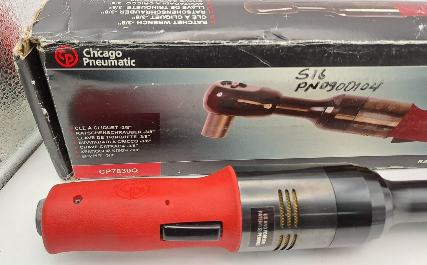 NEW CHICAGO PNEUMATIC CP7830Q 3/8" COMPRESSED AIR RATCHET WRENCH