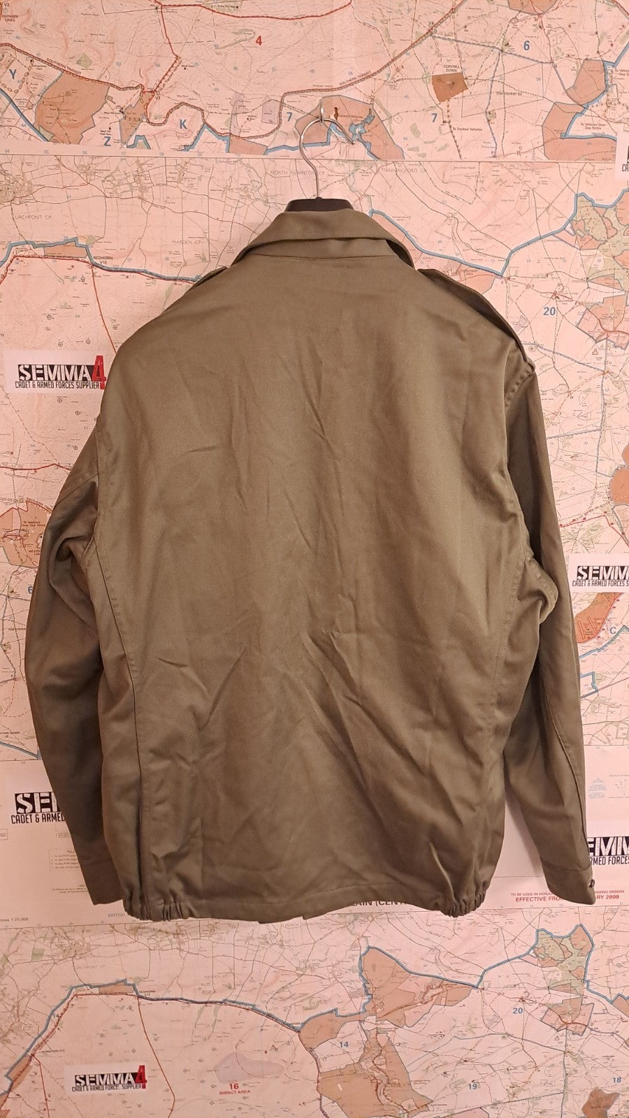 Socovet Bais 1994 Vintage French Military Army Jacket Men's Olive - M 120