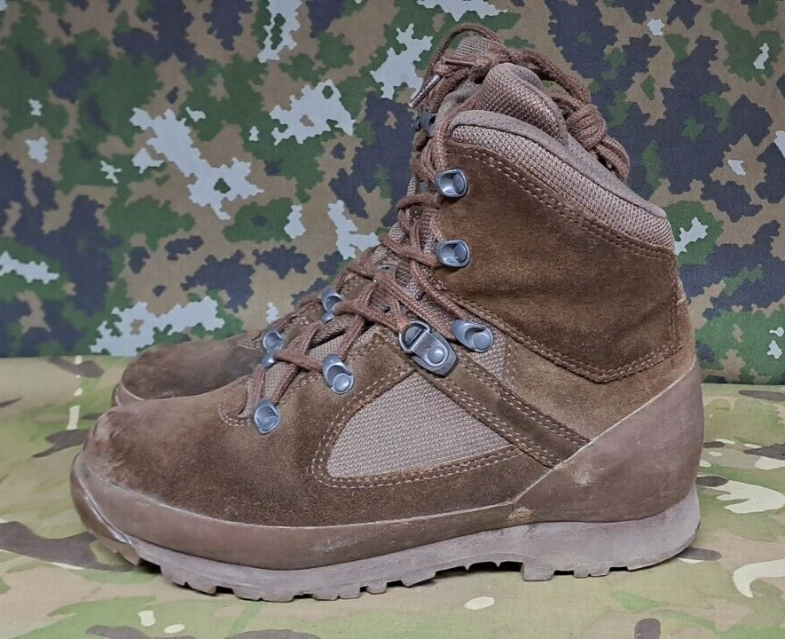 British Army Military Surplus HAIX High Liability Desert Combat Boots - 7