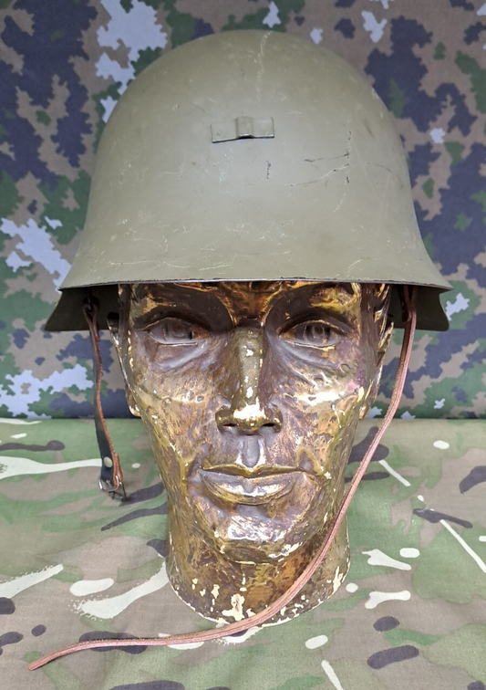 Rare Original Spanish Army Military Surplus M1926 Helmet with Badge Holder