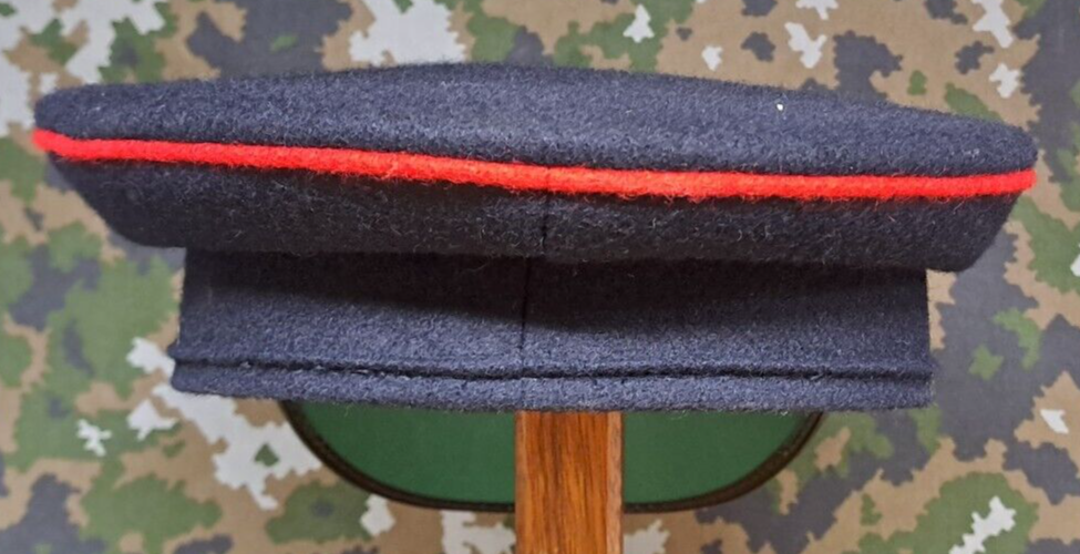 Genuine British Royal Engineers Regiment Issue Surplus Dress Peak Cap Hat - 56