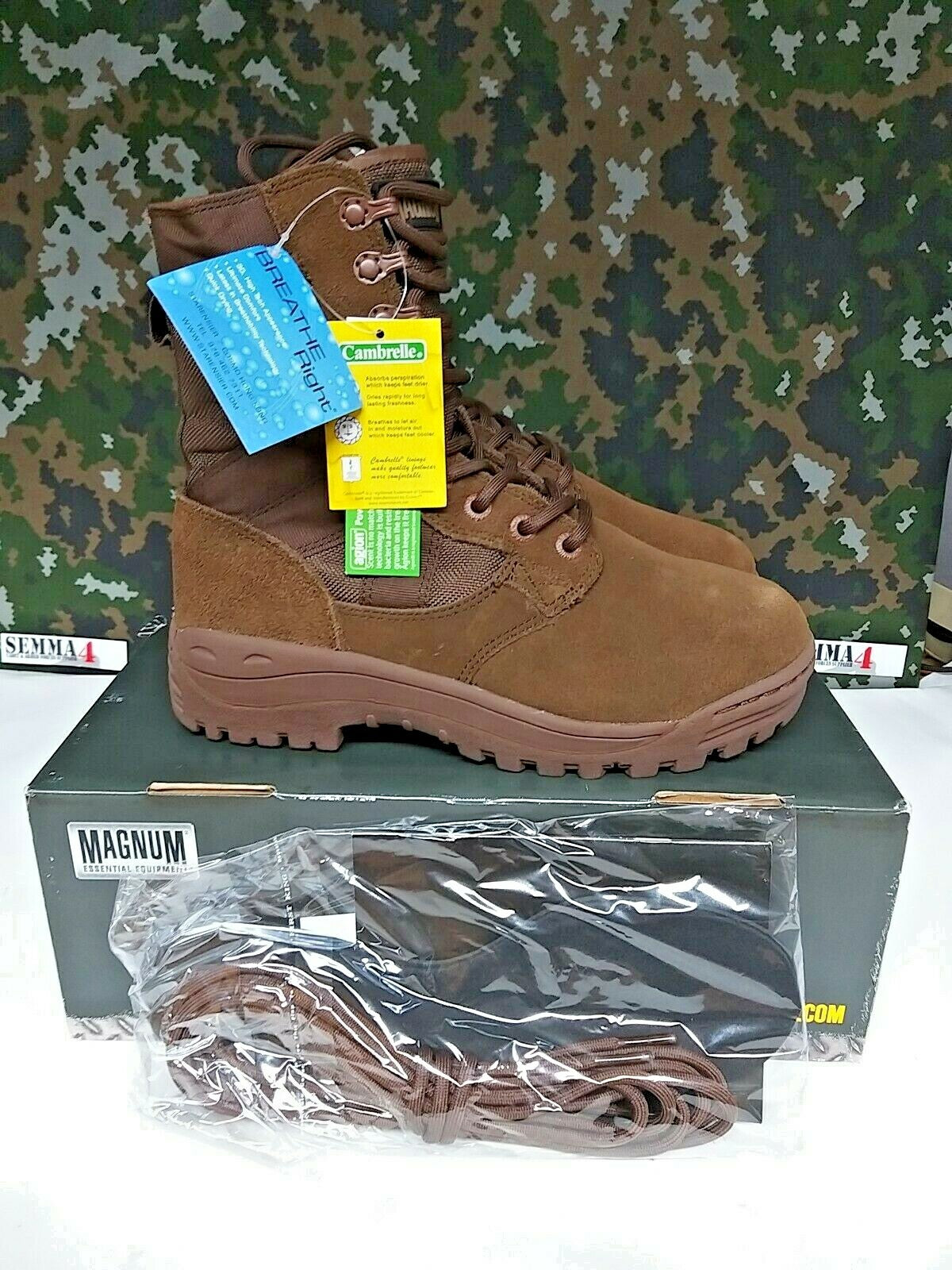 Brand New British Army Military Surplus Magnum Desert Patrol Brown Boots - 4 M