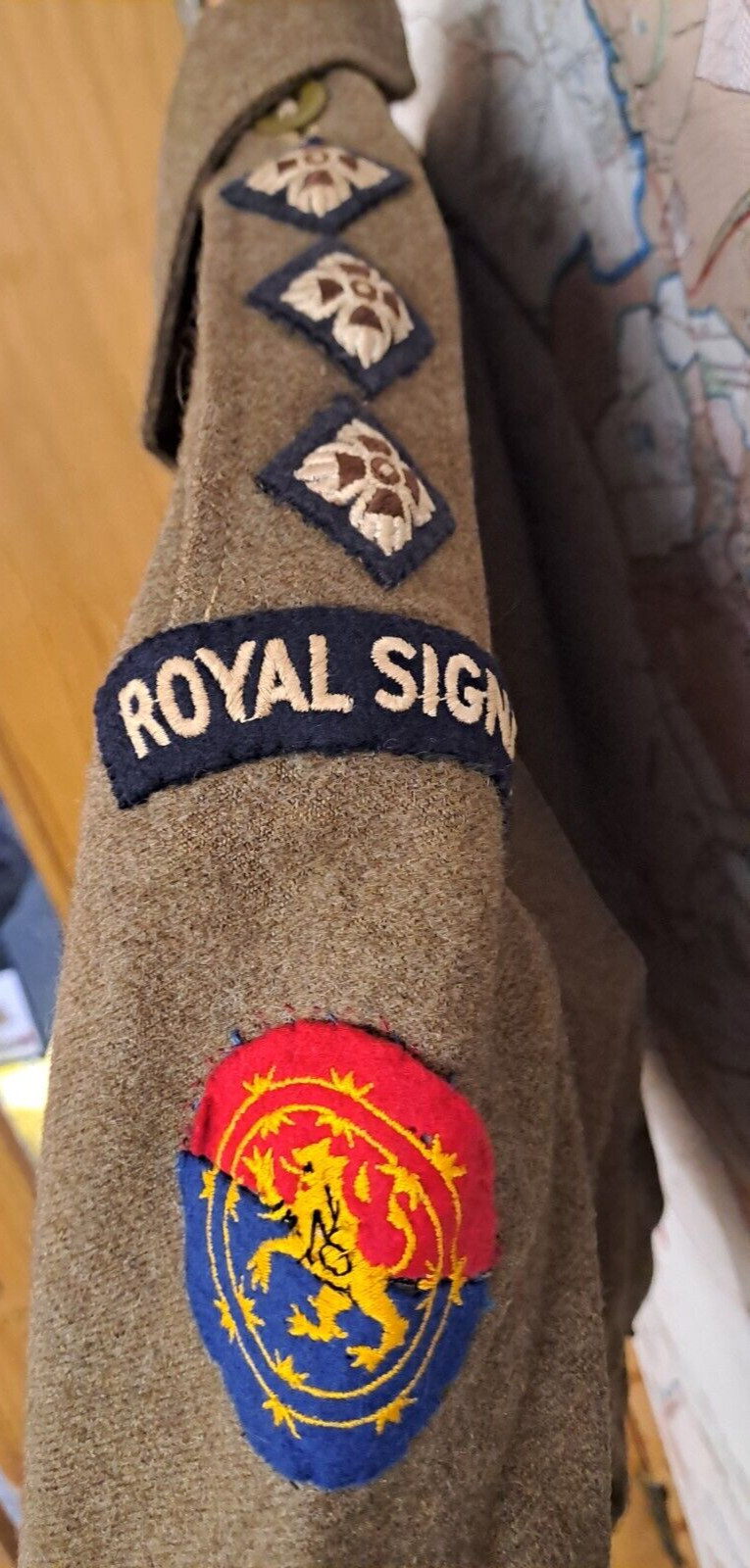 Rare Vintage Post War WW2 1949 Pattern Royal Signals Regiment Battledress