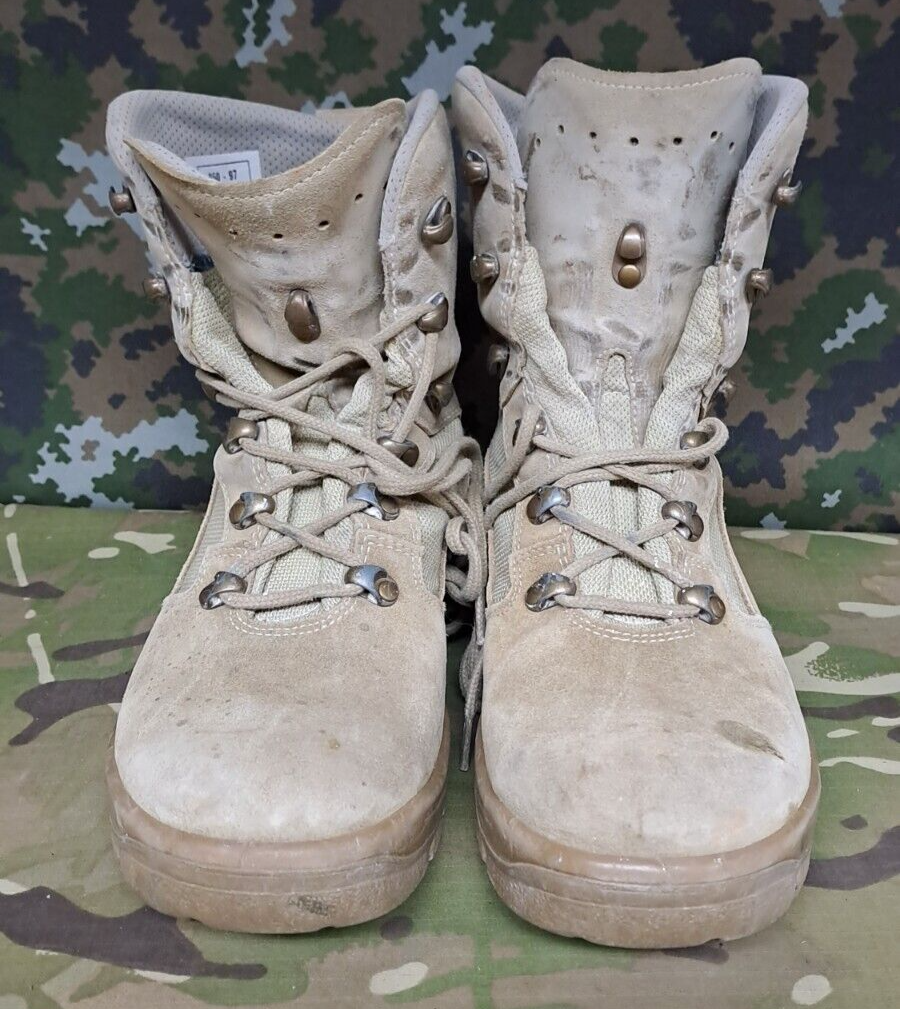 Haix Airpower Desert Boot Army Combat Patrol Boots Summer Beige - 5 UK