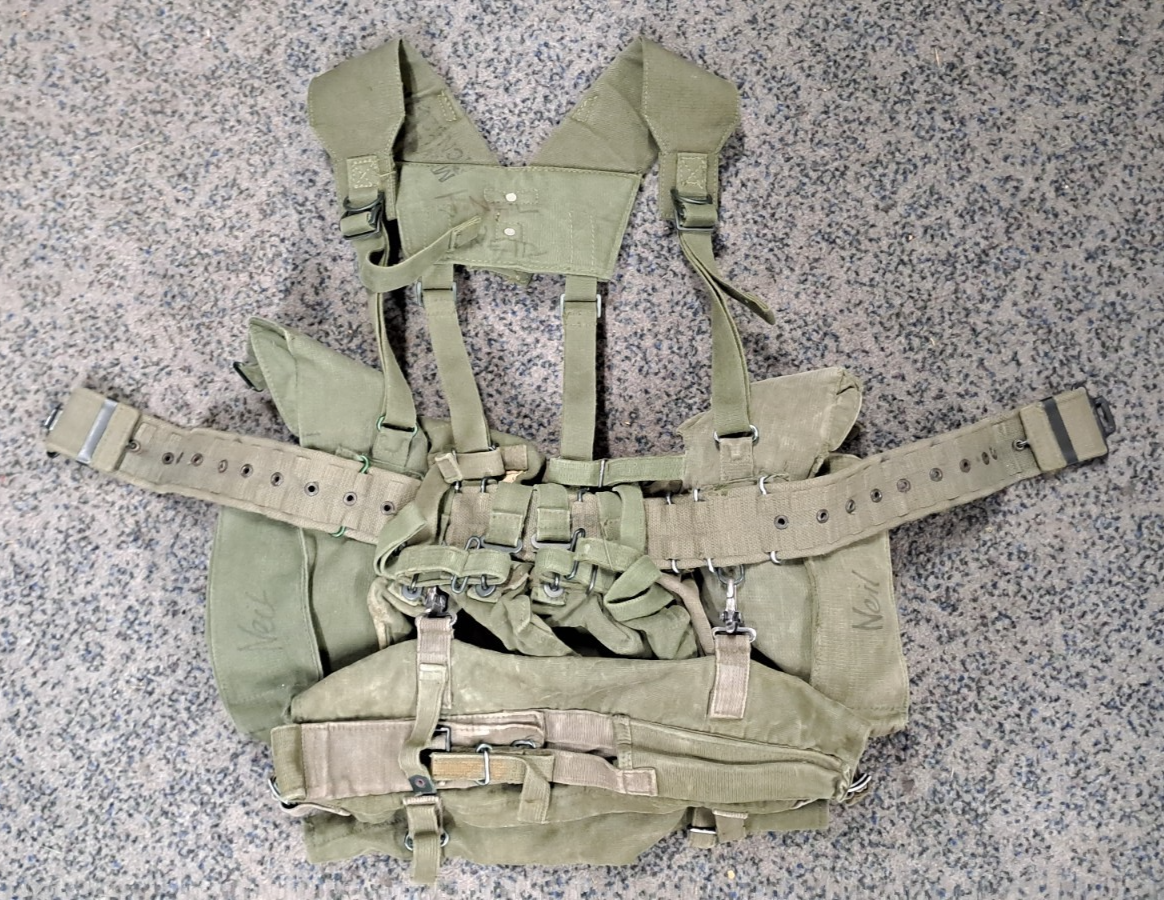 Genuine British Army Military Surplus 58 Pattern Olive Webbing Set 58 Pat - 37"