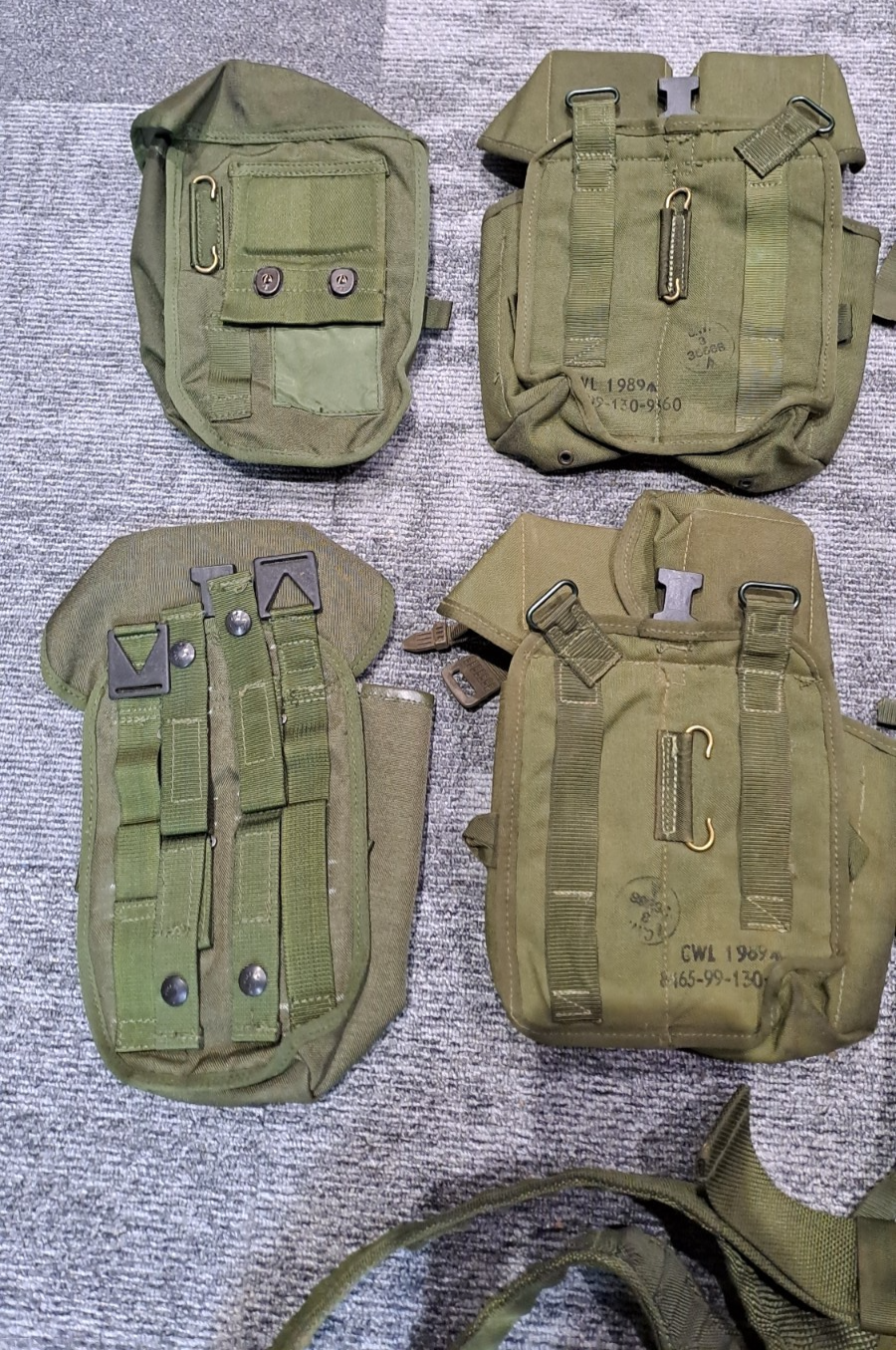 Genuine British Army Military Issue Surtplus Olive Green PLCE Webbing Set OG