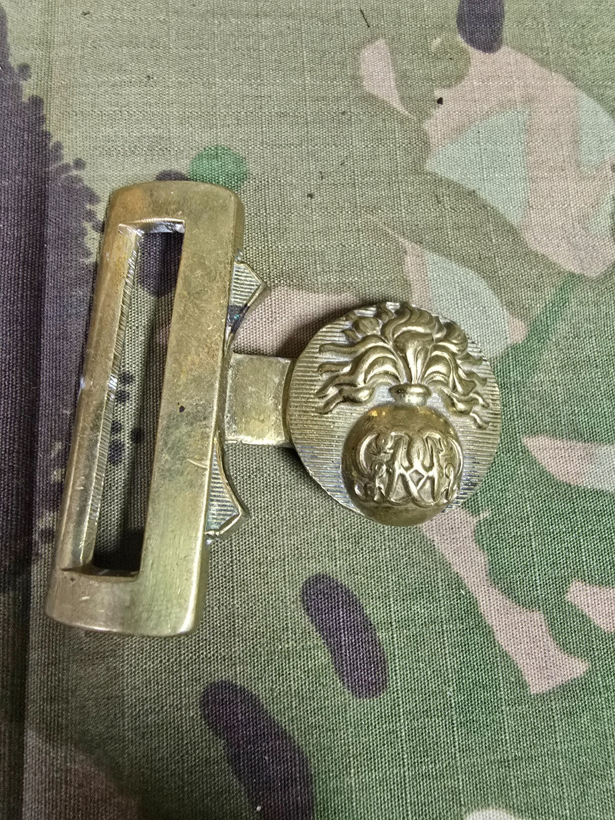 George V Grenadier Guards Waist Belt Clasp – British Army Brass Buckle Original