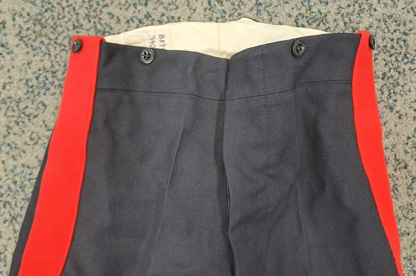 Vintage British Army Trousers No 1 Dress Footguards Blues Uniform - S - 11