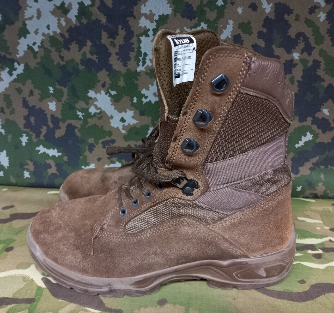 YDS Falcon Desert Army SAS Military Surplus Male Combat Assault Boots - 8 M