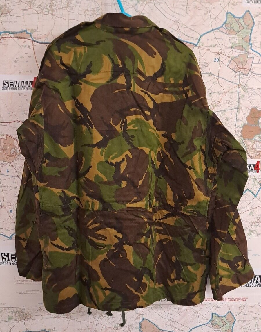 VINTAGE COLD WAR ERA BRITISH ARMY MILITARY DPM CAMO COMBAT SMOCK JACKET  170/112