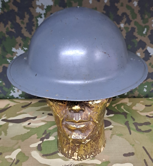 Original WWII RAF BATTLE OF BRITAIN GROUND CREW BRODIE STEEL HELMET DATED 1940