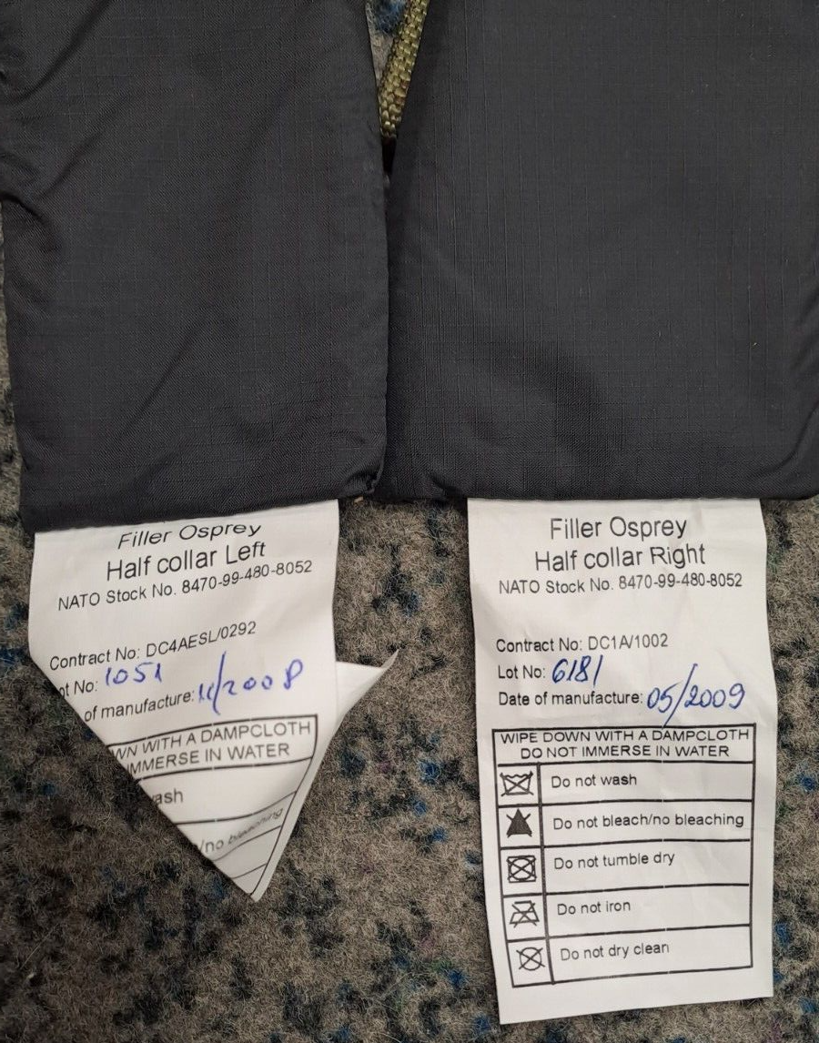 Genuine British Army Military SAS Half Collar MTP with Ballistic Filler Osprey