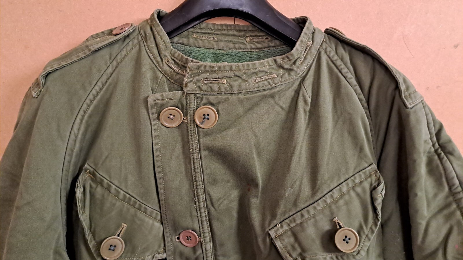 Rare Genuine Vintage British Army 1950s Middle Parka Coat Korean War Era MOD