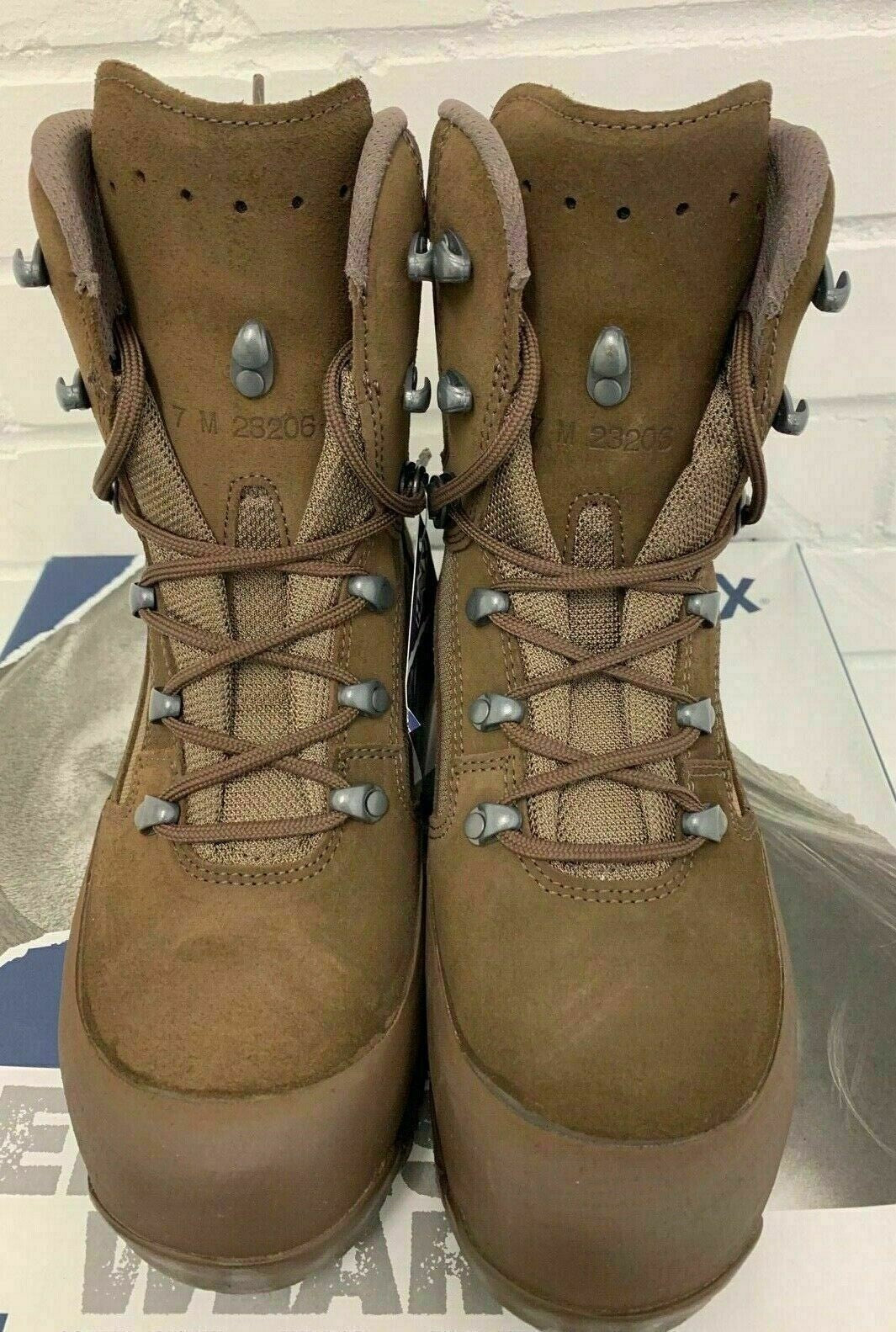 NEW BRITISH ARMY WOMENS HAIX BROWN LEATHER HIGH LIABILITY DESERT BOOTS - 5 M