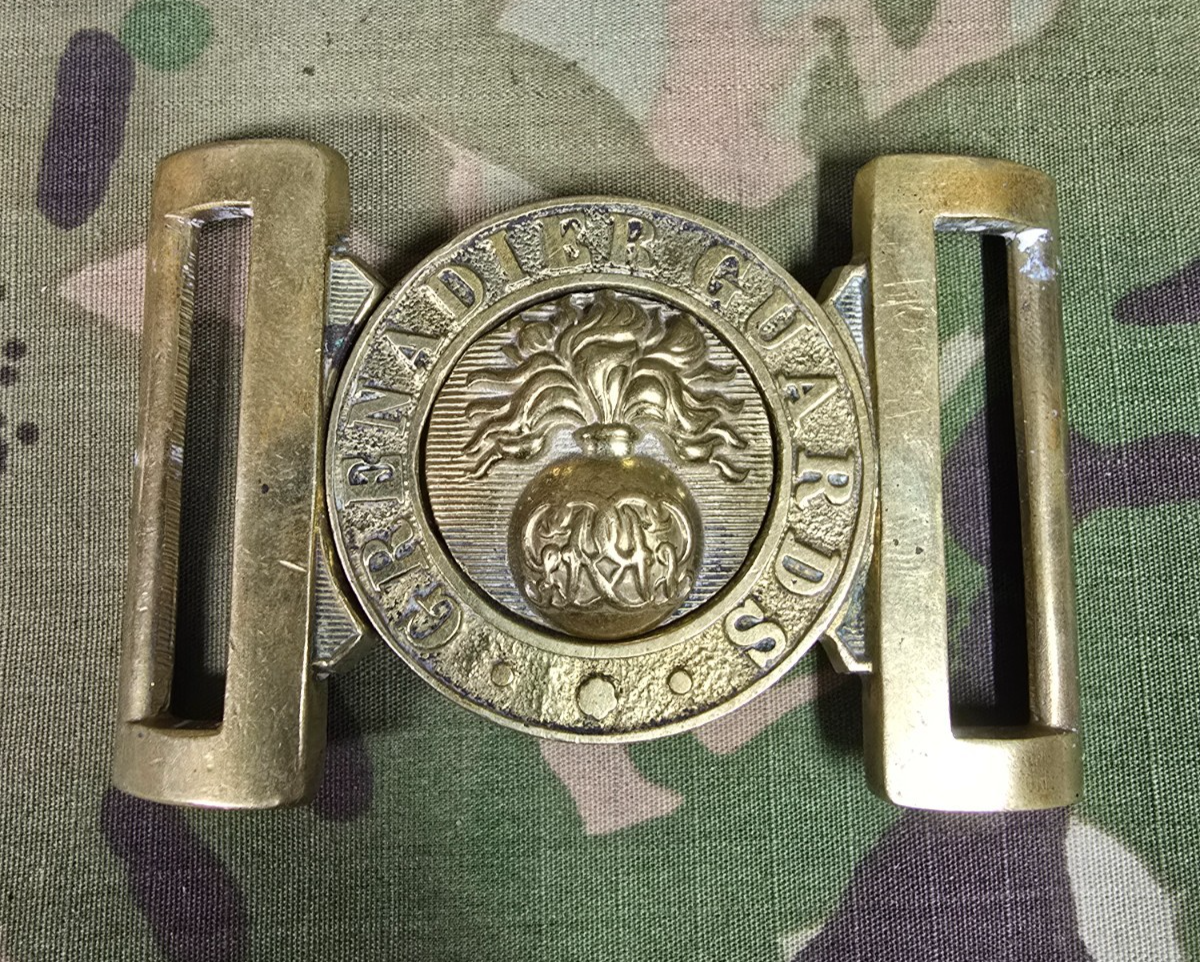 George V Grenadier Guards Waist Belt Clasp – British Army Brass Buckle Original